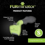 Furminator Uzun Tüylü Köpekler için - Small - Seçenekler: Kurzhaar, Langhaar