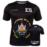 Fury El Salvador Futbol Forması El Salvador Forması Siyah Beyaz El Salvador Gömlek Tüm Salvadorans Erkek/Kadın/Unisex/Hombres, Siyah, S