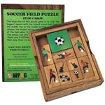 Futbol Sahası Sürgülü Blok Klotski Beyin Teaser Ahşap Bulmaca Hediye Fikir Futbol Oyunu Severler için - IQ Travel Play Game