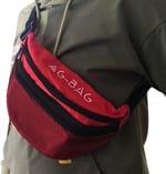 G-BAG Kırmızı Omuz/Bel Çantası Unisex 35x19 cm