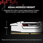 G.Skill (2x8GB) Ripjaws V Gaming Serisi 3200 MHz CL16 (16-18-18-38) Siyah Renkli Alüminyum Soğutuculu 1,35V Dual Bellek Kiti
