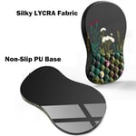 G JGOO Bilek Dayanaklı Ergonomik Mouse Pad, Bellek Köpüğü ve Masaj Tasarımlı Fare Altlığı, Bilek Ağrısı Giderici, Kaymaz PU Taban, Oyun, Ofis, Masa için Bilek Destekli Mouse Pad (Siyah Çiçek, 30,48 x 