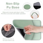 G JGOO Bilek Dayanımlı Ergonomik Fare Altlığı, Jel Klavye Bilek Desteği ve Altlığı, Kaymaz PU Taban Kolay Yazma ve Rahatlama Bilek Ağrısı, Ev, Ofis, Oyun için Bilek Destekli Mouse Pad - Yeşil