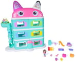 Gabby's Dollhouse: Film – Sinema için oyuncak bebek evi, 60 cm büyüklüğünde, Gabby figürü ve oyuncak bebek evi aksesuarı, 3 yaşından büyük çocuklar için, 1:12