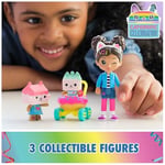 Gabby's Dollhouse, Kitty Care figür seti, 2 kedi figürü ve bebek arabası ile Gabby, 3 yaş ve üzeri