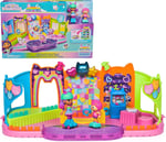 Gabby's Dollhouse, parti odası oyun seti, Gabby ve Marty figürlü kaykay parkı çatı katı odası, mobilya ve aksesuarlar, 3 yaş ve üzeri