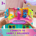 Gabby's Dollhouse, parti odası oyun seti, Gabby ve Marty figürlü kaykay parkı çatı katı odası, mobilya ve aksesuarlar, 3 yaş ve üzeri