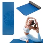 Gaiam dry-grip yoga matı – 5 mm kalınlığında kaymaz egzersiz ve fitness matı, standart veya sıcak yoga, pilates ve yer egzersizleri için – yastıklı destek, kaymaz kaplama – 173 x 61 cm