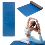 Gaiam dry-grip yoga matı – 5 mm kalınlığında kaymaz egzersiz ve fitness matı, standart veya sıcak yoga, pilates ve yer egzersizleri için – yastıklı destek, kaymaz kaplama – 173 x 61 cm