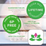 Gaiam Yoga Mat Premium Print Reversible Extra Thick Exercise & Fitness Mat for All Types of Yoga, Pilates & Floor Exercises