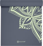 Gaiam Yoga Matı, Her Türlü Yoga, Pilates ve Yer Egzersizleri için, Yüksek Kaliteli, 5 mm, Baskılı, Kalın, Kaymaz, Egzersiz ve Fitness Matı (1,73 m x 61 cm x 5 mm)