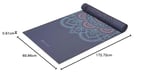Gaiam Yoga Matı, Premium 6 mm Baskılı Ters Çevrilebilir, Kaymaz Egzersiz ve Fitness Matı, Tüm Yoga, Pilates ve Yer Egzersizleri için (172 cm x 61 cm x 6 mm Kalınlık)
