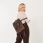 GALATA LEATHER | EL YAPIMI UNISEX DERİ SIRT ÇANTASI - ZAGREB - KAHVERENGİ