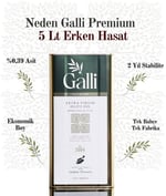Galli Premium 5 Litre Teneke Soğuk Sıkım Zeytinyağı