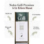 Galli Premium 5 Litre Teneke Soğuk Sıkım Zeytinyağı