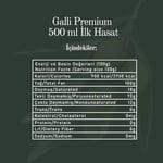 Galli Premium Soğuk Sıkım Natürel Sızma Zeytinyağı 500 Ml - Yeni Hasat