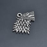 Game Of Thrones Kurt Deri ip Kolye - Gümüş Kaplama - Kadın Erkek Kolye - No:834