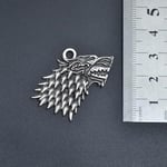Game Of Thrones Kurt Örme Zincir Kolye - Gümüş Kaplama - Erkek Kadın Kolye - No:1359