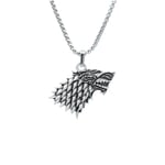 Game Of Thrones Kurt Örme Zincir Kolye - Gümüş Kaplama - Erkek Kadın Kolye - No:1359