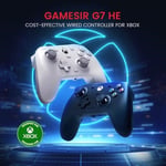 GameSir G7 HE Kablolu Denetleyici, Xbox Series X|S, Xbox One, Windows 10|11, PC, Hall Efekt Çubuklu Video Oyun Kumandası (Siyah) için resmi lisanslı Oyun Kumandası