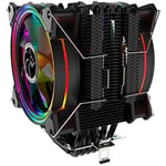 Gametech Freezer PRO HD120 2x12cm Intel & AMD Uyumlu 800/2000Rpm Fanlı 6x Isı Borusu İşlemci Soğutucusu 220 W TDP