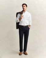 GANT Erkek Beyaz Slim Fit Çizgili Gömlek - Bedenler: S, M, L, XXL, 3XL