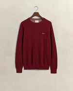 GANT Erkek Bordo Regular Fit Bisiklet Yaka Kazak