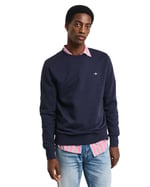 GANT Erkek Lacivert Regular Fit Bisiklet Yaka Sweatshirt