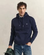 GANT Erkek Lacivert Regular Fit Kapüşonlu Sweatshirt