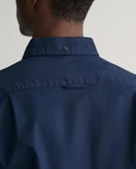 GANT Erkek Lacivert Slim Fit Çizgili Logolu Gömlek