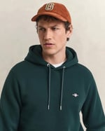 GANT Erkek Yeşil Regular Fit Kapüşonlu Sweatshirt