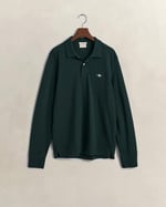 GANT Erkek Yeşil Regular Fit Uzun Kollu Polo