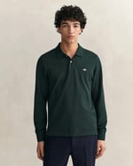 GANT Erkek Yeşil Regular Fit Uzun Kollu Polo