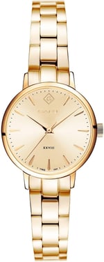 GANT KADIN KOL SAATİ, GOLD ÇELİK KASA, GOLD KORDON, QUARTZ, 28MM, 5 ATM SUYA DAYANIKLI, G126012