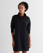 GANT Kadın Siyah Regular Fit Yarım Fermuarlı Elbise - Bedenler: XS, S
