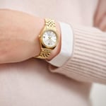 GANT Sussex Mini (28 mm) gümüş kadran/altın renkli PVD paslanmaz çelik G181003, bileklik