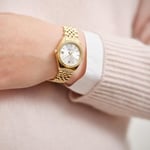 GANT Sussex Mini (28 mm) gümüş kadran/altın renkli PVD paslanmaz çelik G181003, bileklik