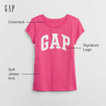 GAP V-hs Ss Value Logolu Tişört Tişört kız çocukları