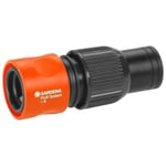 Gardena Profesyonel sistem hortum parçası: Hızlı bağlantılı hortum başlangıcı, yüksek tutuş gücü için sıkıştırma somunu, 19 mm (3/4 inç) hortumlar için uygundur (2817-20)