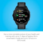 Garmin Forerunner 165, Siyah,Slate Gri