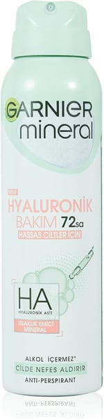 Garnier Mineral Hyaluronik Bakım Sprey Deodorant, 150 ml