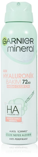 Garnier Mineral Hyaluronik Bakım Sprey Deodorant, 150 ml