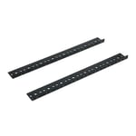 Gator Rackworks Ağır Hizmet Çelik Raf Ray Seti; 8U Raf Boyutu (GRW-RAIL-08U)