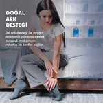 GC20 | Ark Destekli Yumuşak Jel, Tüm Ayakkabılar ile Uyumlu Rahat Ortopedik 3/4 Konfor İç Tabanlık