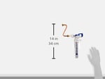 Geberit 240705001 Sıva altı ve rezervuar için şamandıra valfi No. 240.705