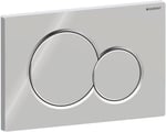 Geberit Sigma01 tetikleme plakası, krom kaplı plastikten yüksek kaliteli basma plakası, 2 miktarlı yıkama için, önden çalıştırma, basma çubukları ses yalıtımlı, ürün no. GEB115770215