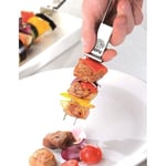 Gefu Schaschlik-Şiş Twinco 15420-2'li Set 32 cm Şişler Paslanmaz Çelik Masa Izgarası için, Tava - Bulaşık Makinesinde Yıkanabilir, 32 x 2 x 2 cm