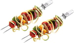 Gefu Schaschlik-Şiş Twinco 15420-2'li Set 32 cm Şişler Paslanmaz Çelik Masa Izgarası için, Tava - Bulaşık Makinesinde Yıkanabilir, 32 x 2 x 2 cm