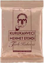 Geleneksel Motifli Türk Kahvesi Fincanı & Bakır Cezve & Türk Kahvesi Hediye Seti