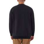 Gem Label Crewneck Erkek Siyah Outdoor Sweatshirt CS0382-010